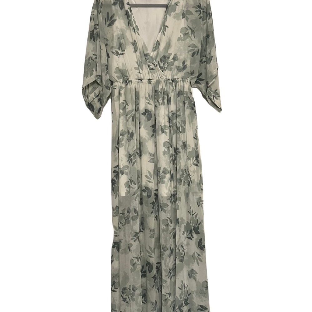 Baltic Born Sage Green Floral Maxi Dress